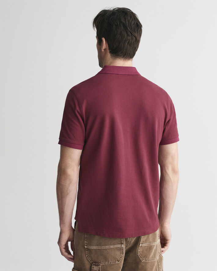 Gant REG SHIELD SS PIQUE POLO Wine red