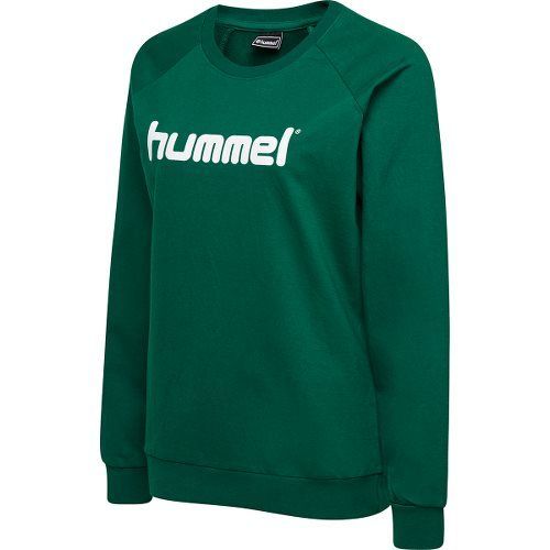 Hummel Go Cotton Logo Sweat - Vert Femme