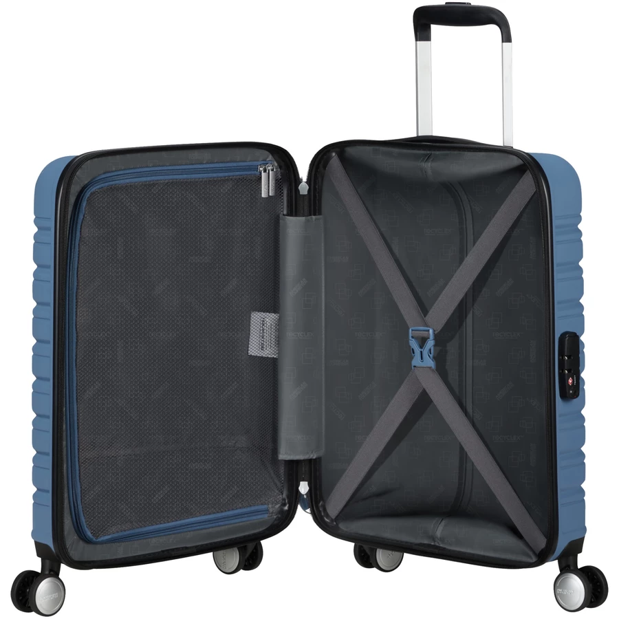 American Tourister Flashline - 4-Rollen Kabinentrolley 55 cm coronet blue