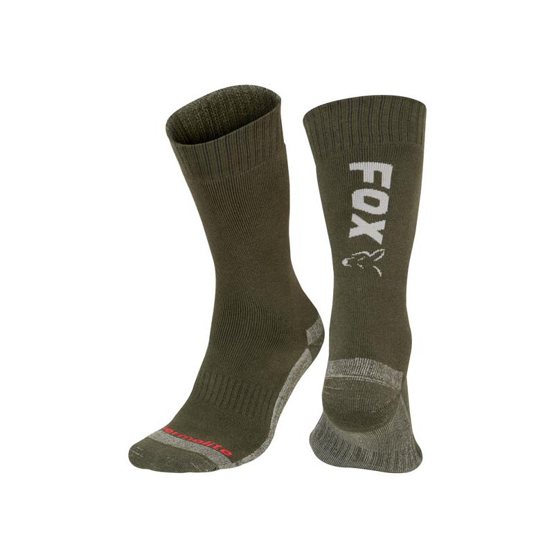 Chaussettes Homme Fox Green / Silver Thermolite Long Sock - Vert/Gris