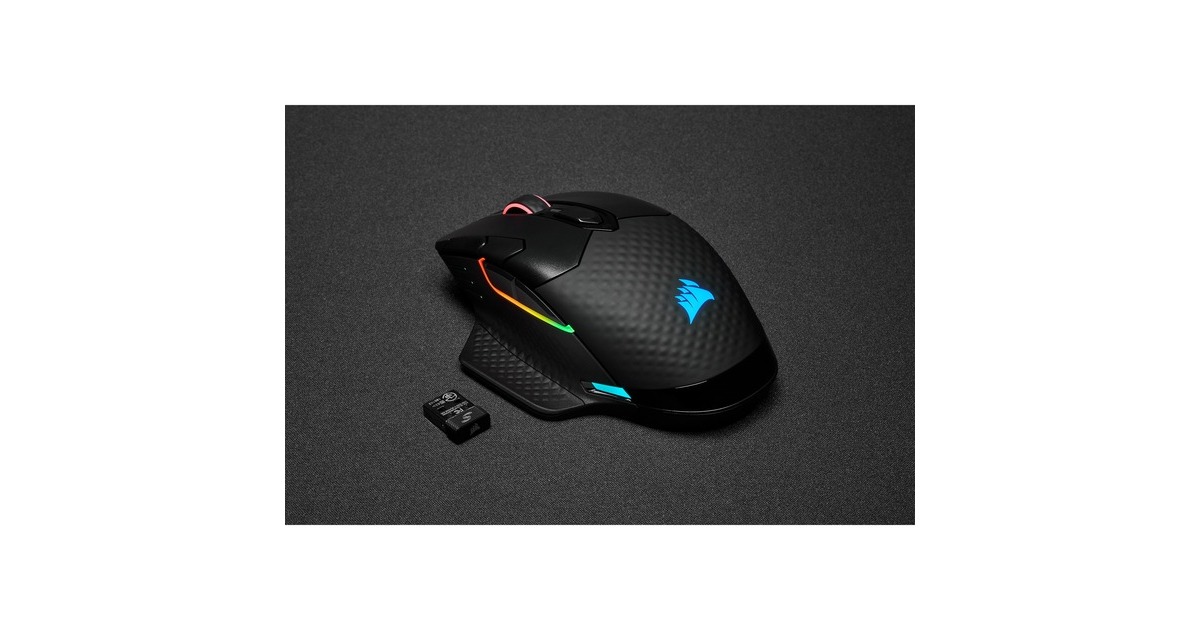 CorsairDARK CORE RGB PRO gaming muis  (Zwart, 18.000 dpi, RGB leds)
