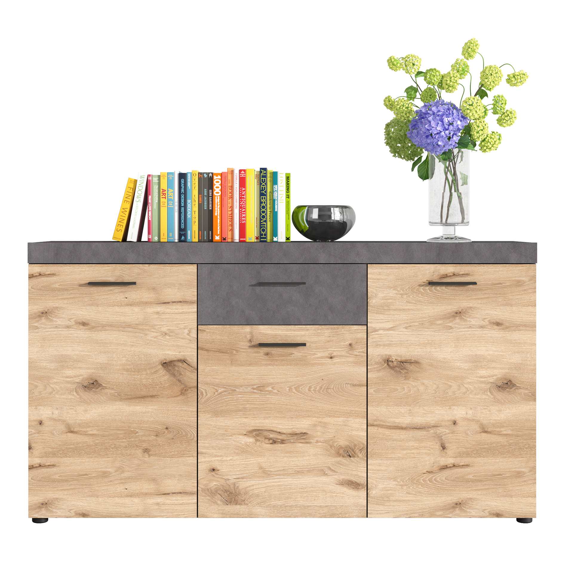 Sideboard SWIFT - Matera - Nox Oak - 160 cm breit