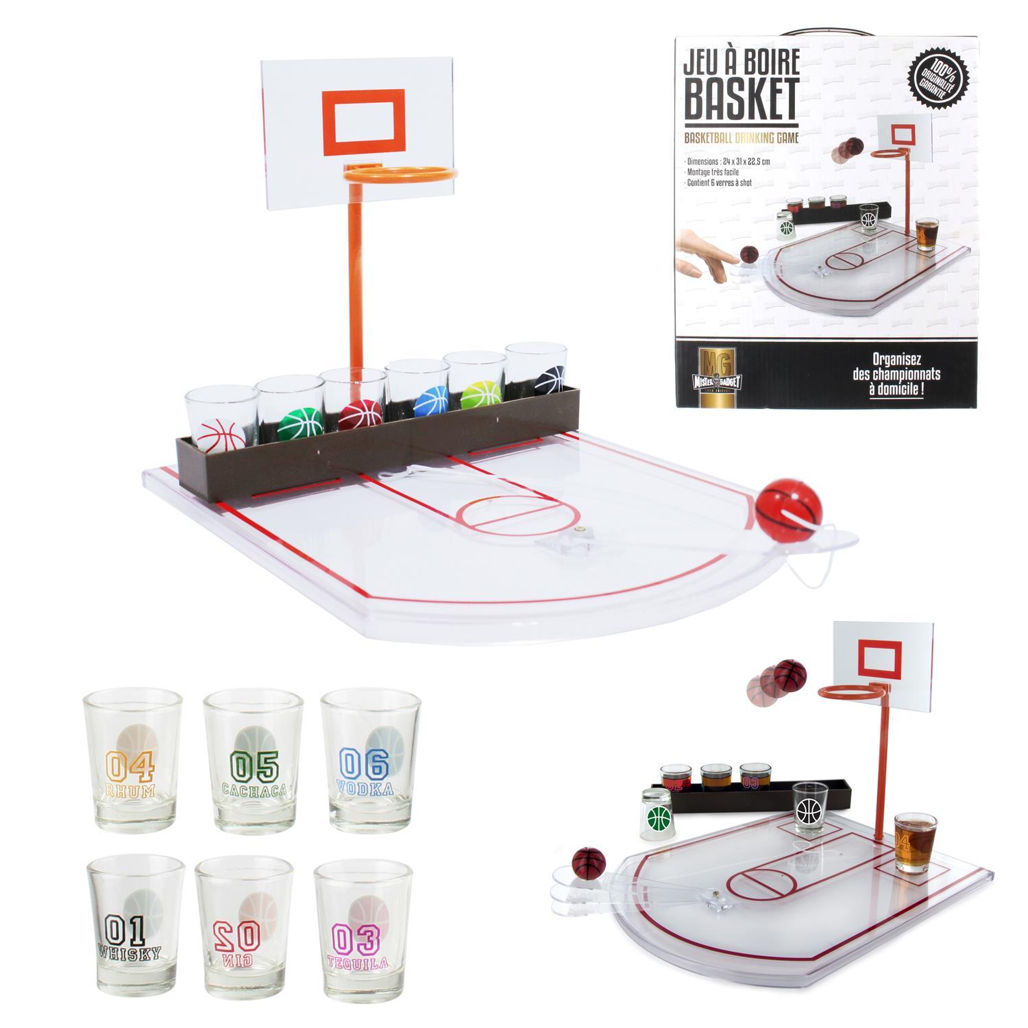 JEU A BOIRE BASKET X6 VERRES