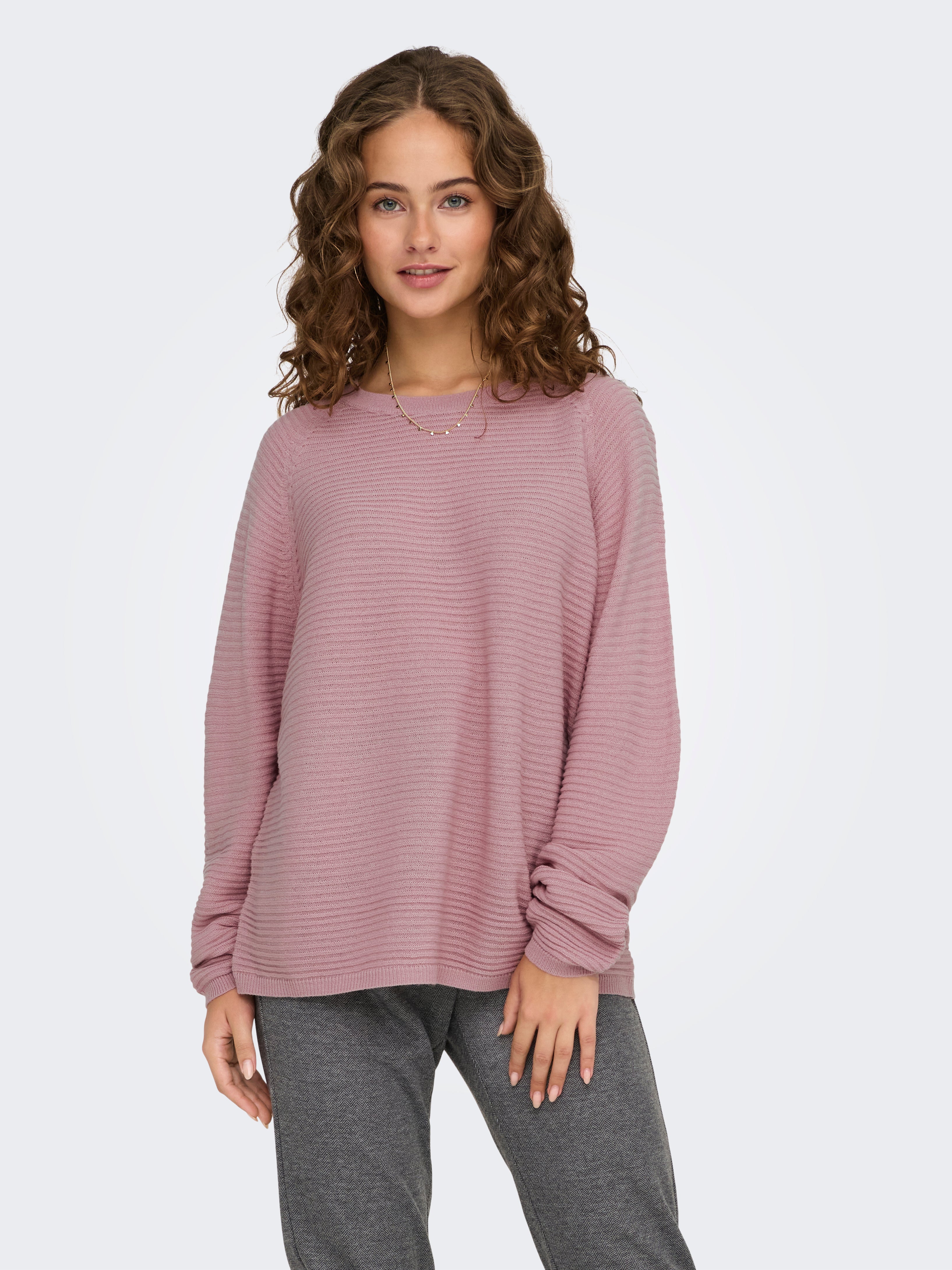 JDYNEW Strickpullover Woodrose