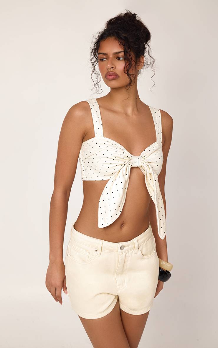 Butter Yellow Short Mom Taille Haute