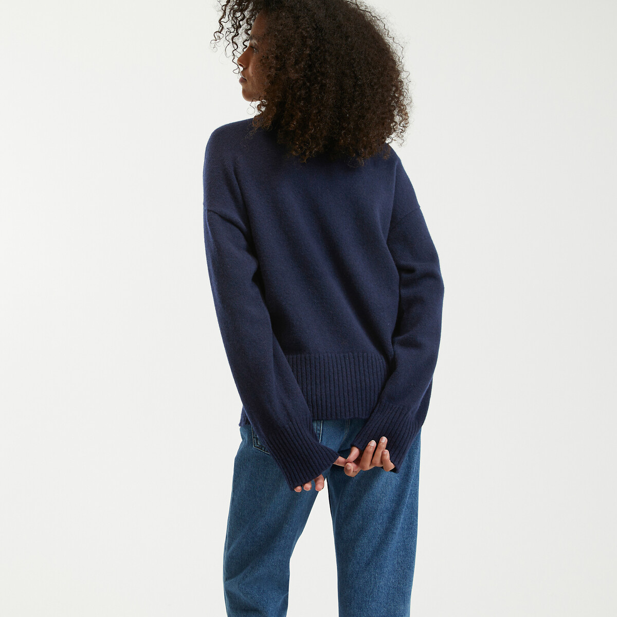 COLEÇÕES LA REDOUTE<br>Trui em lã e cashmere, fabricado na França