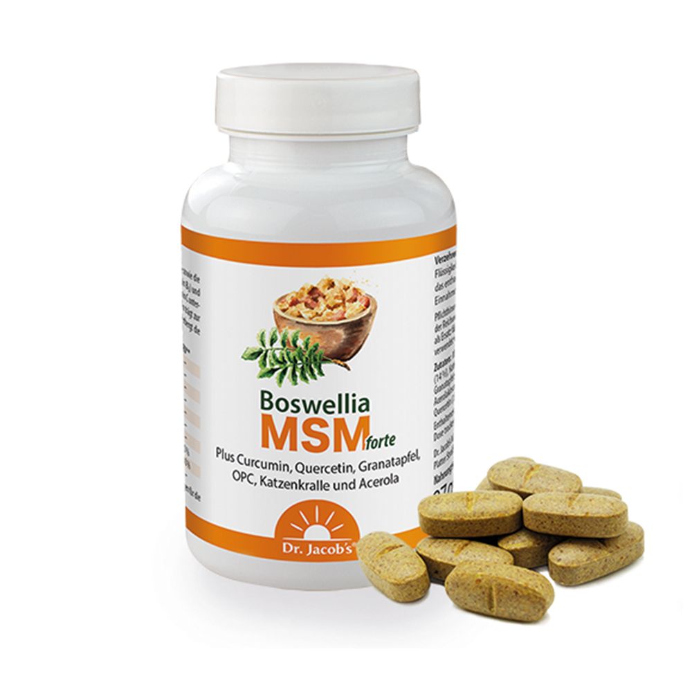 Dr. Jacob's Boswellia MSM forte Weihrauch Curcumin Quercetin Granatapfel OPC