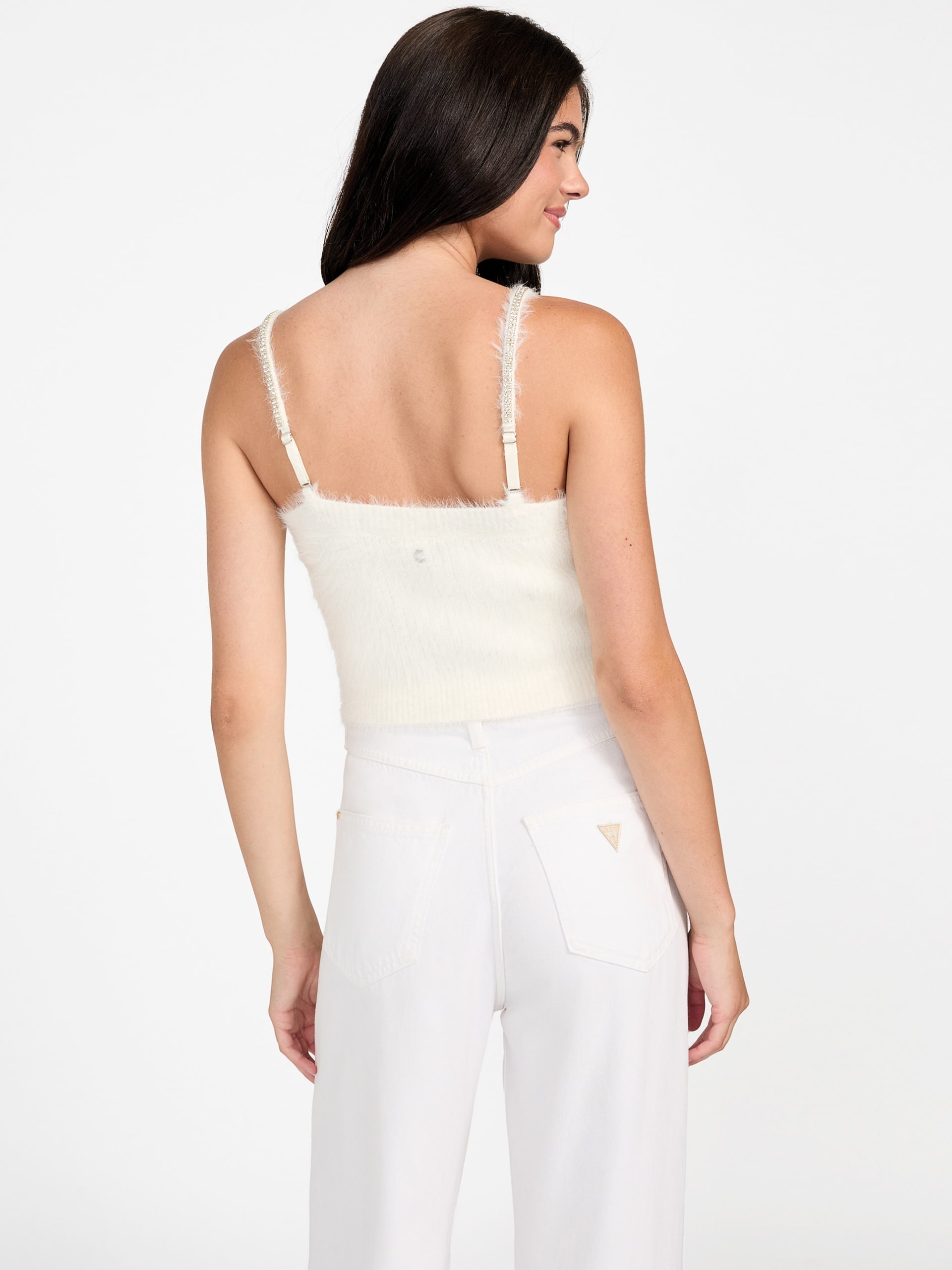 Top cropped Keyla Fuzzy Sweater