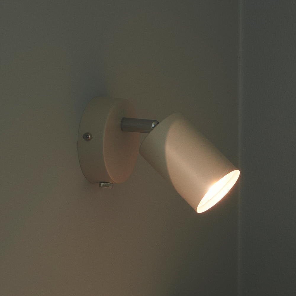 Ontdek wandlamp in beige GU10