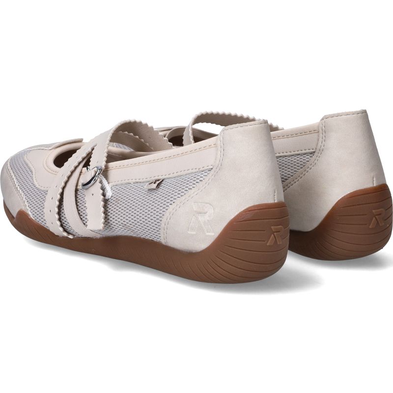 Rieker Sport Ballerina's Beige Dames