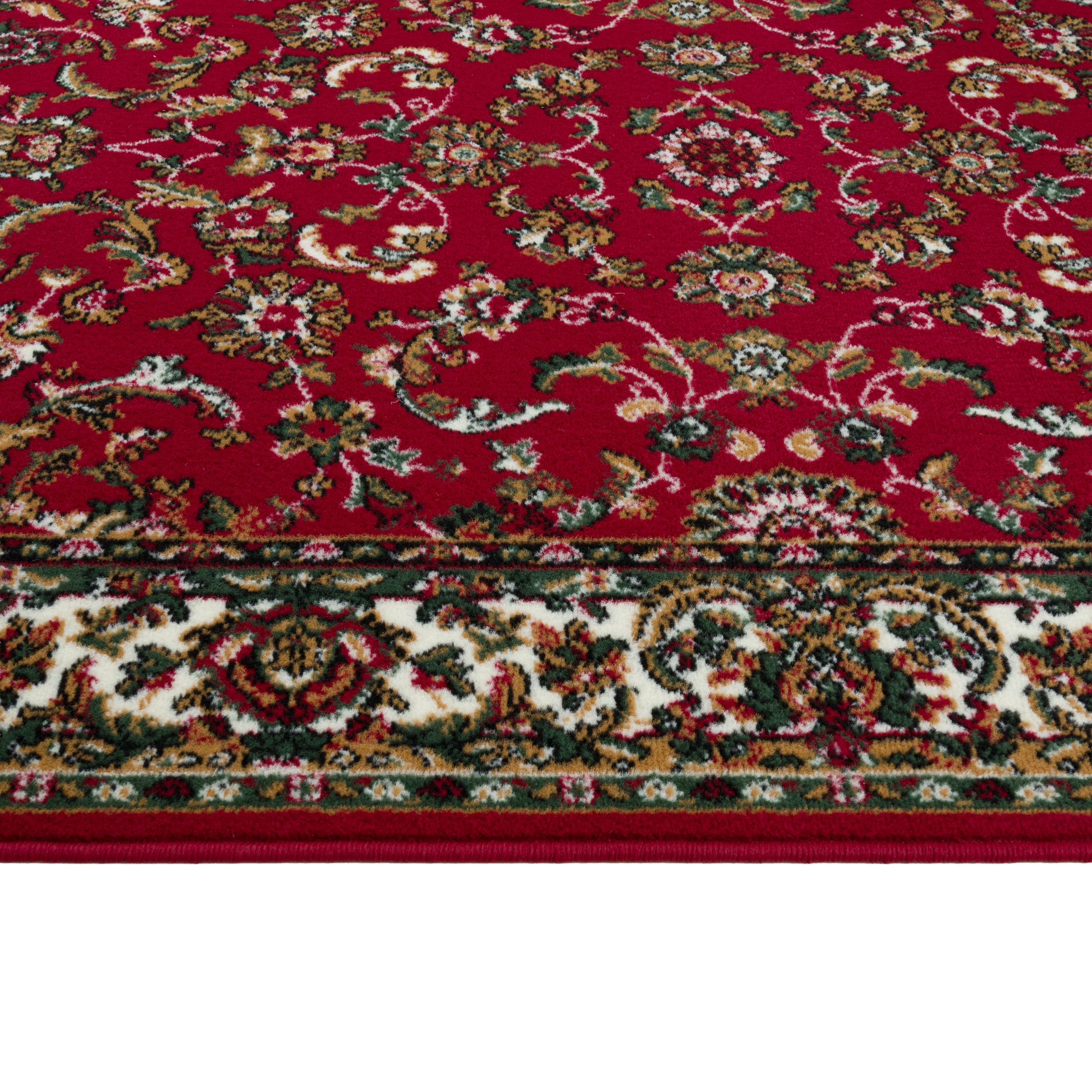GOODproduct Teppich »Ezzo, mit Bordüre, Kurzflor, Made in Belgium« rechteckig 7 mm Höhe Orient-Optik, Teppich,  Wohnzimmer, Esszimmer, Schlafzimmer