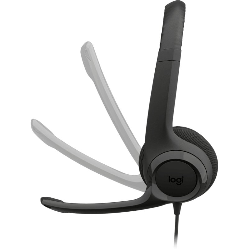 Logitech H390 USB Casque Avec fil Arceau Appels/Musique USB Type-C Noir