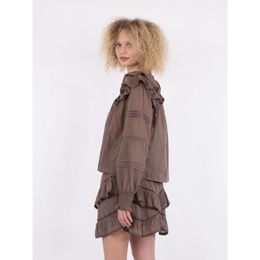 Neo Noir Simkie S Voile Bluse, Light Brown, 34