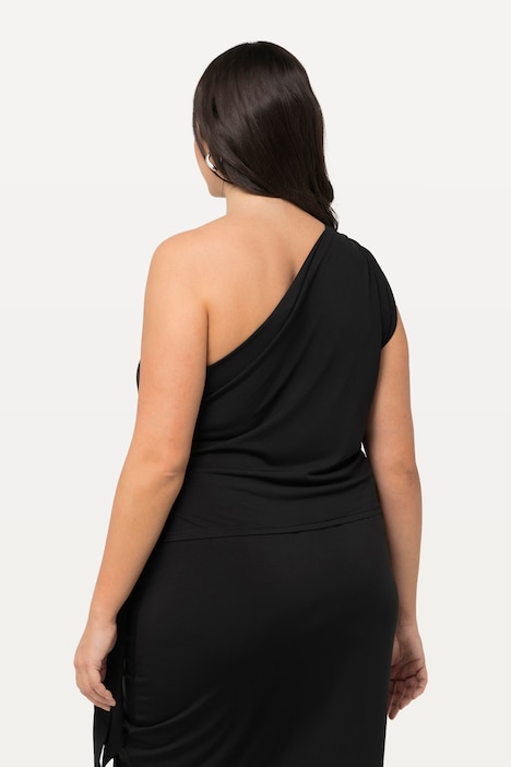 Top, One Shoulder, Slim, Bindeband, ärmellos