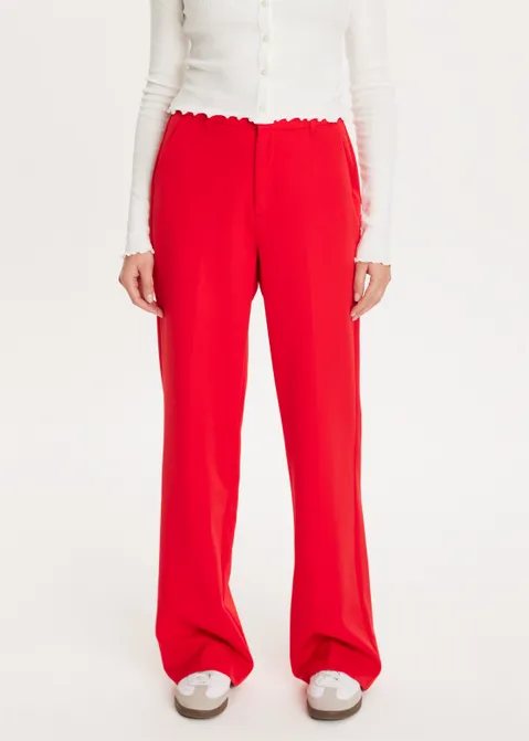 Wijde pantalon rood (ROO)