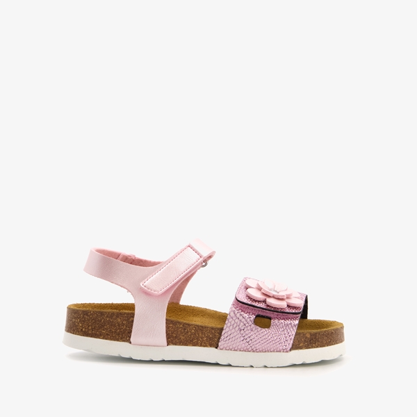 Hush Puppies meisjes bio sandalen roze met bloem