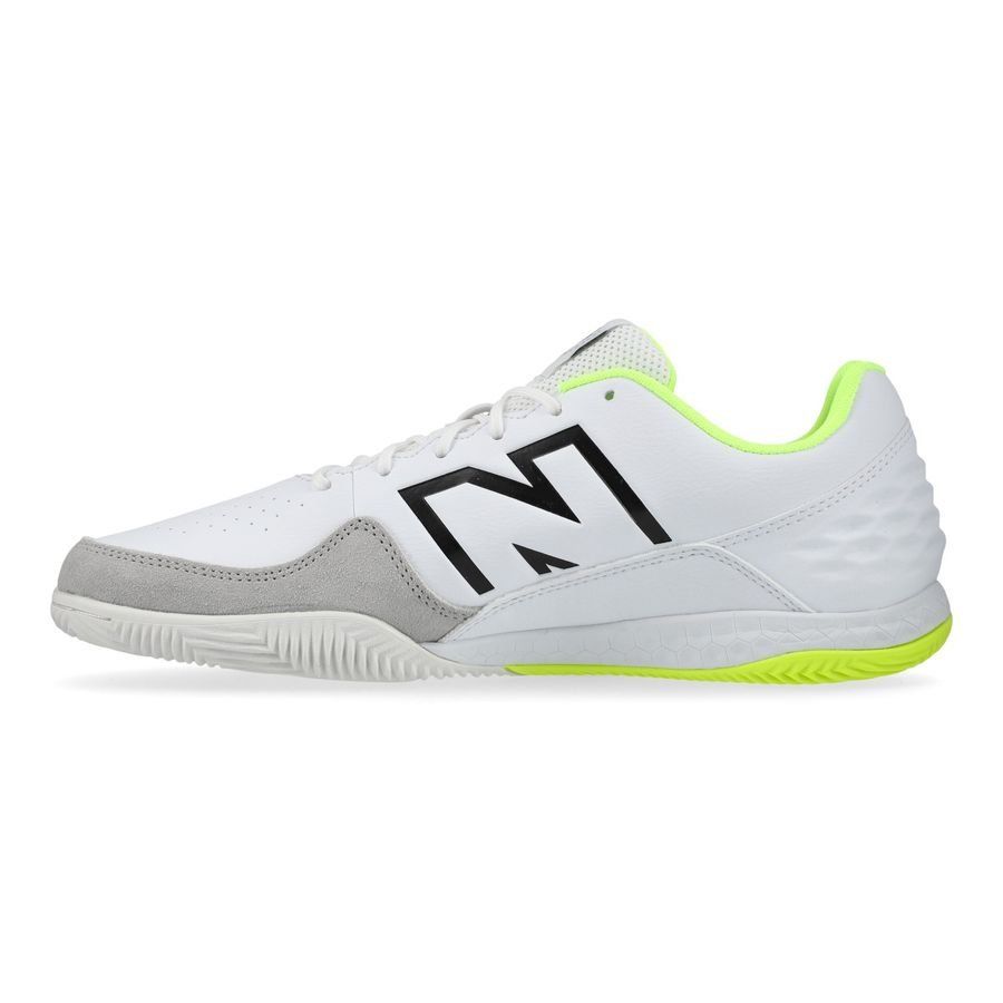 New Balance Audazo V6 Command IN - Blanc/Jaune Fluo