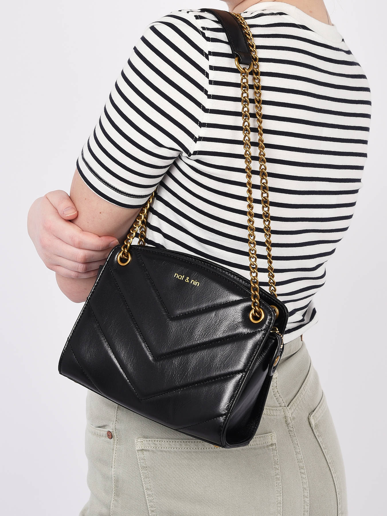 Sac bandoulire Mini Simone cuir NAT ET NIN