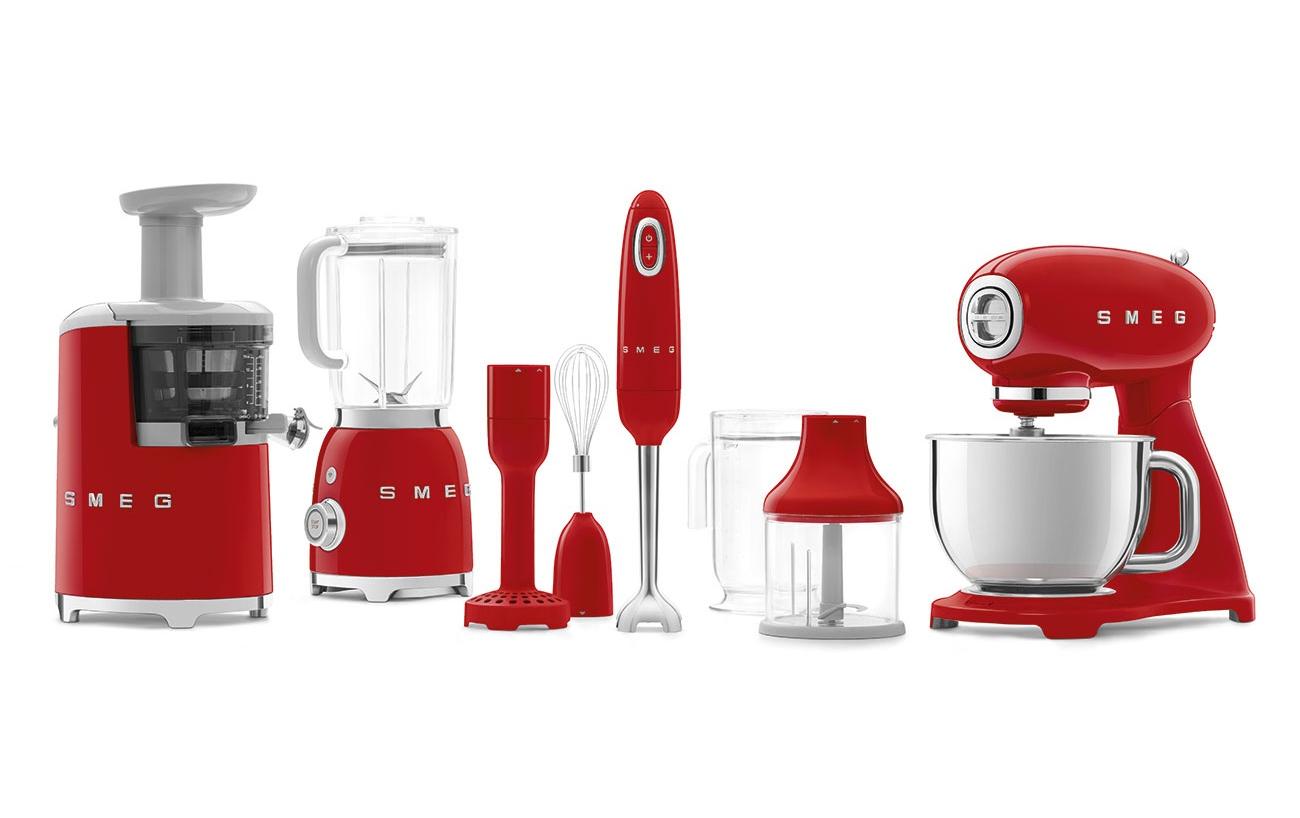 Küchenmaschine 50's Style SMF03RDEU Rot<br>Vielseitiges Küchengerät mit 10 Geschwindigkeitsstufen