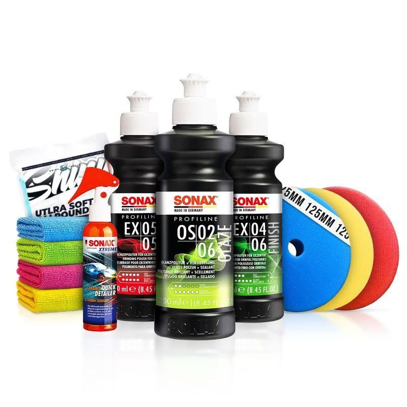 SONAX PROFILINE Auto Politur Set FS 05-04 + SP 06-02 + NP 03-06 + 3X R