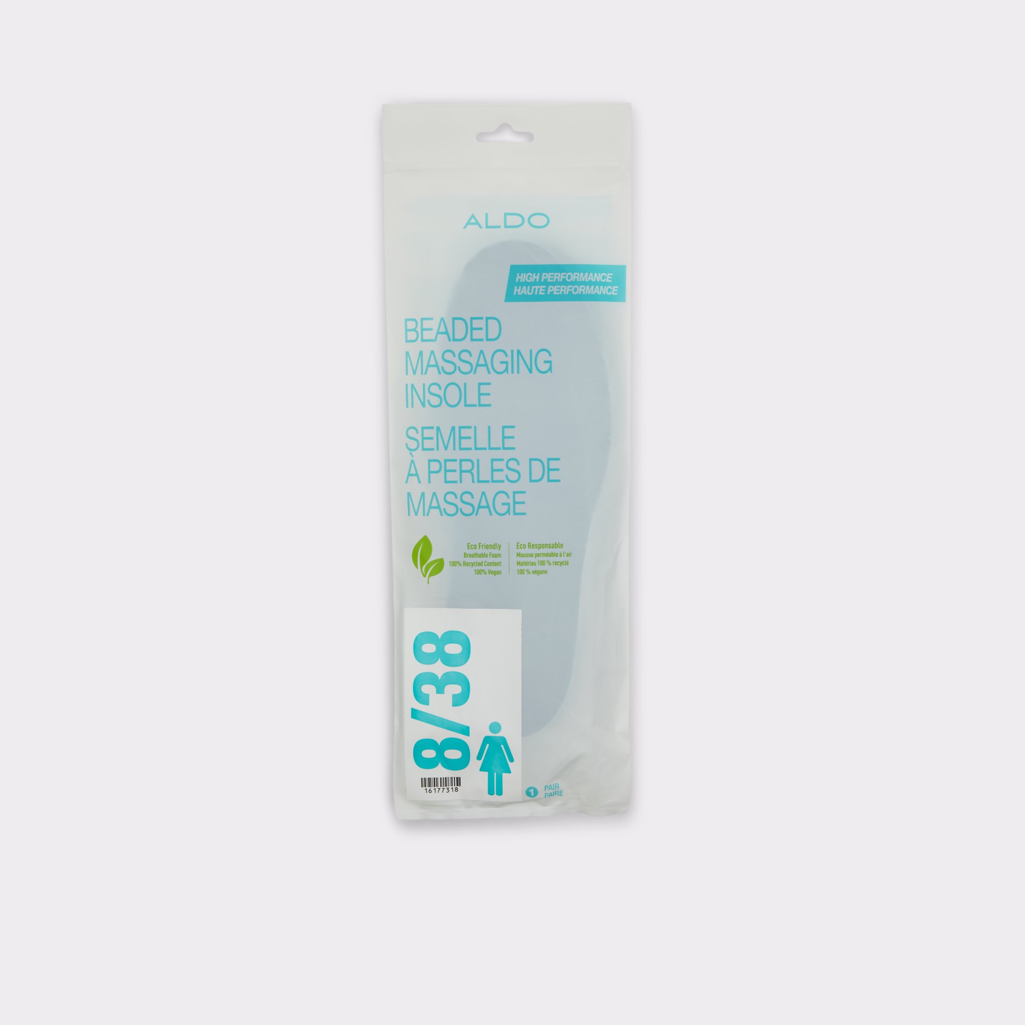 ALDO Ladies Insoles Teal Unisex Shoe Care