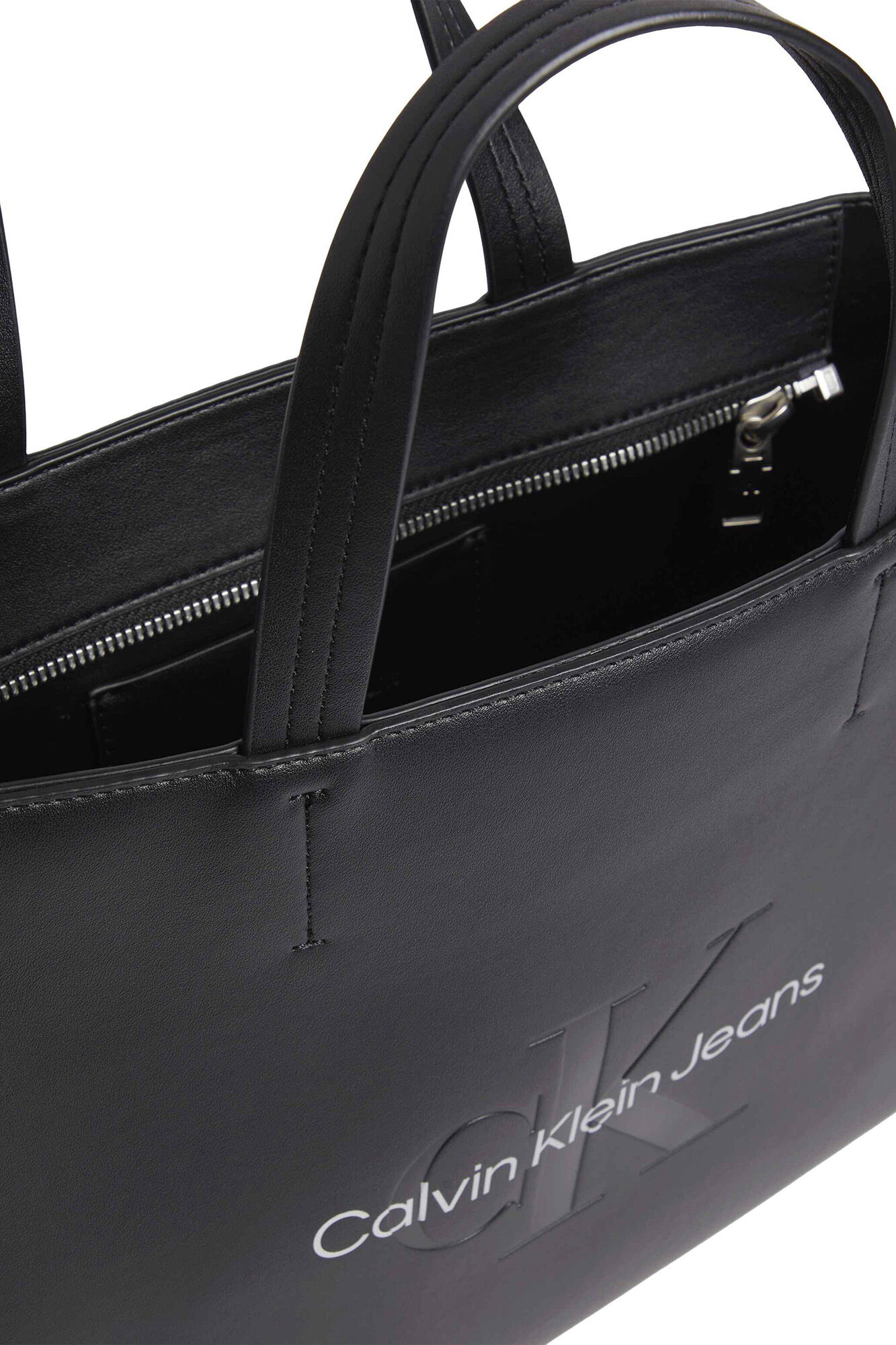 Bolsa de compras estruturada feminina Calvin Jeans