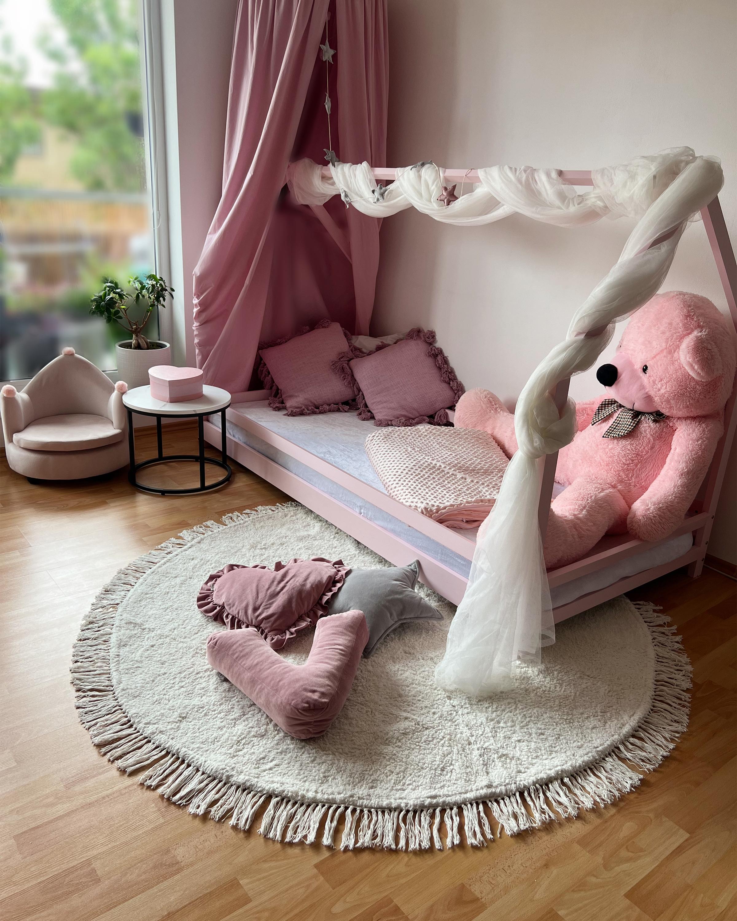 Set van 2 sierkussens LYNCHIS Katoen 45 x 45 cm Roze