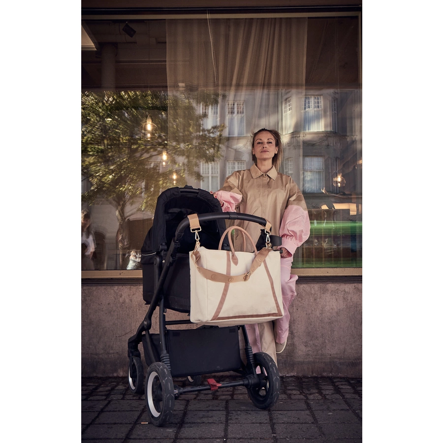 Najell Wickeltasche mit Einsatz Ivory White