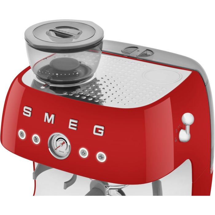 SMEG Espressomaschine mit Mahlwerk 50's Style EGF03RDEU Rot