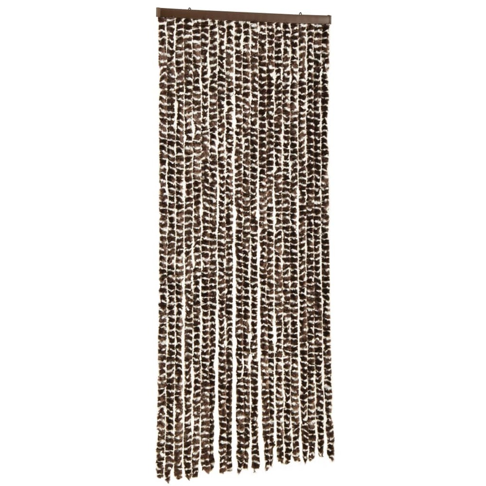 Moustiquaire marron et blanc 56x185 cm chenille