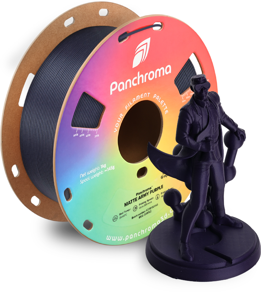 Polymaker  Panchroma™ PLA Matte Army Purple, 1,75 mm / 1000 g    Matte Eleganz in Army Purple