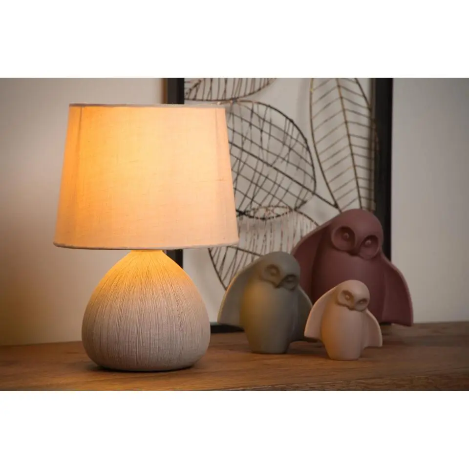 Lucide RAMZI Tafellamp - Beige