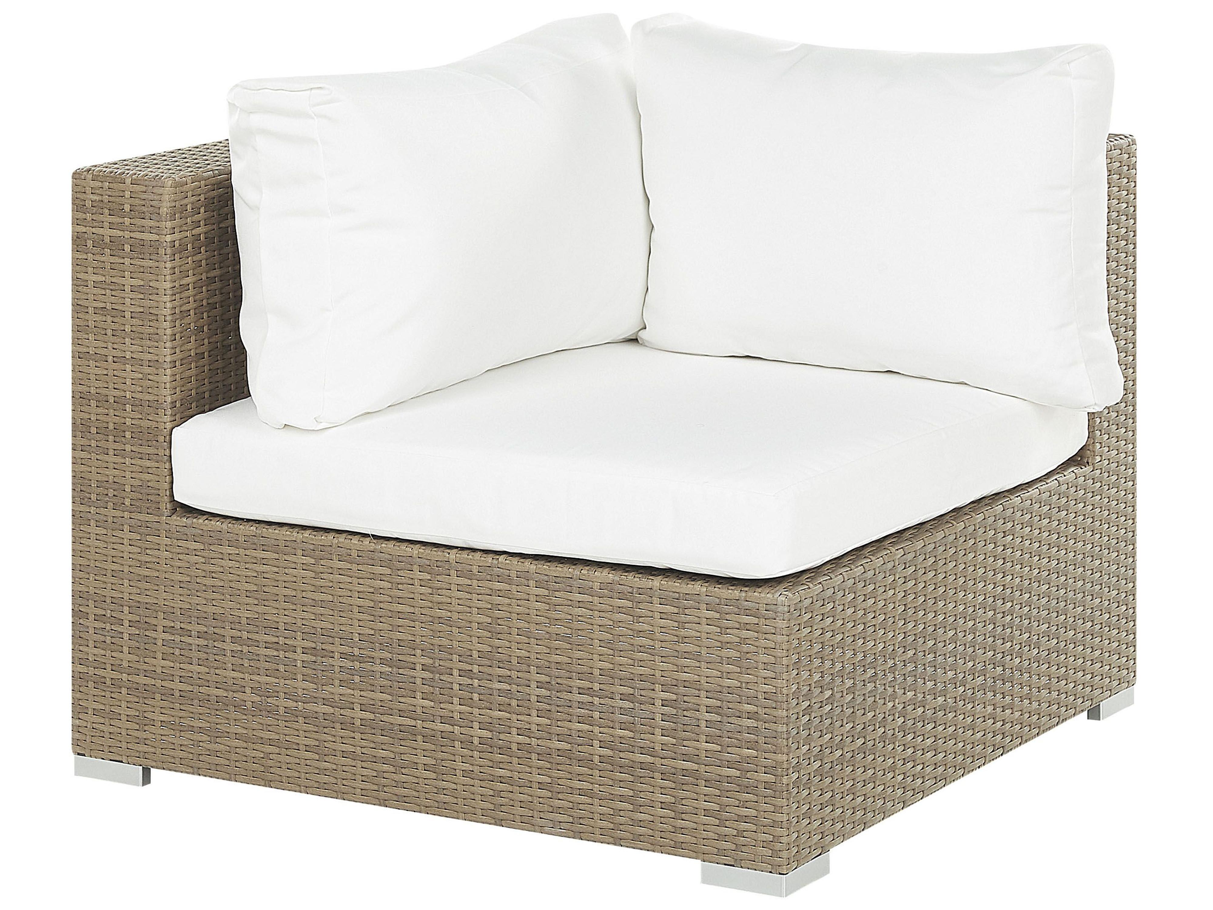 Loungeset met tafel 8-zits MAESTRO modulair PE rotan Lichtbruin