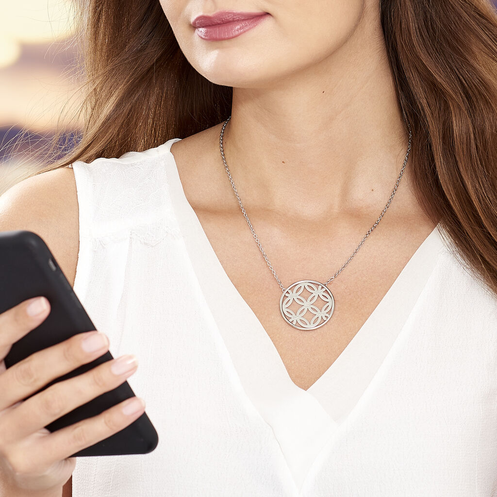 Collier Danyl Acier Blanc