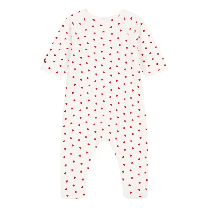 Petit Bateau Pyjama Marita Cœurs | Blanc