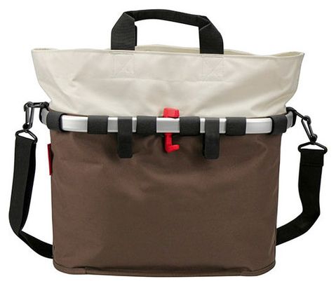 Sacoche de Porte-Bagage Klickfix Bikebasket Oval M Mocca