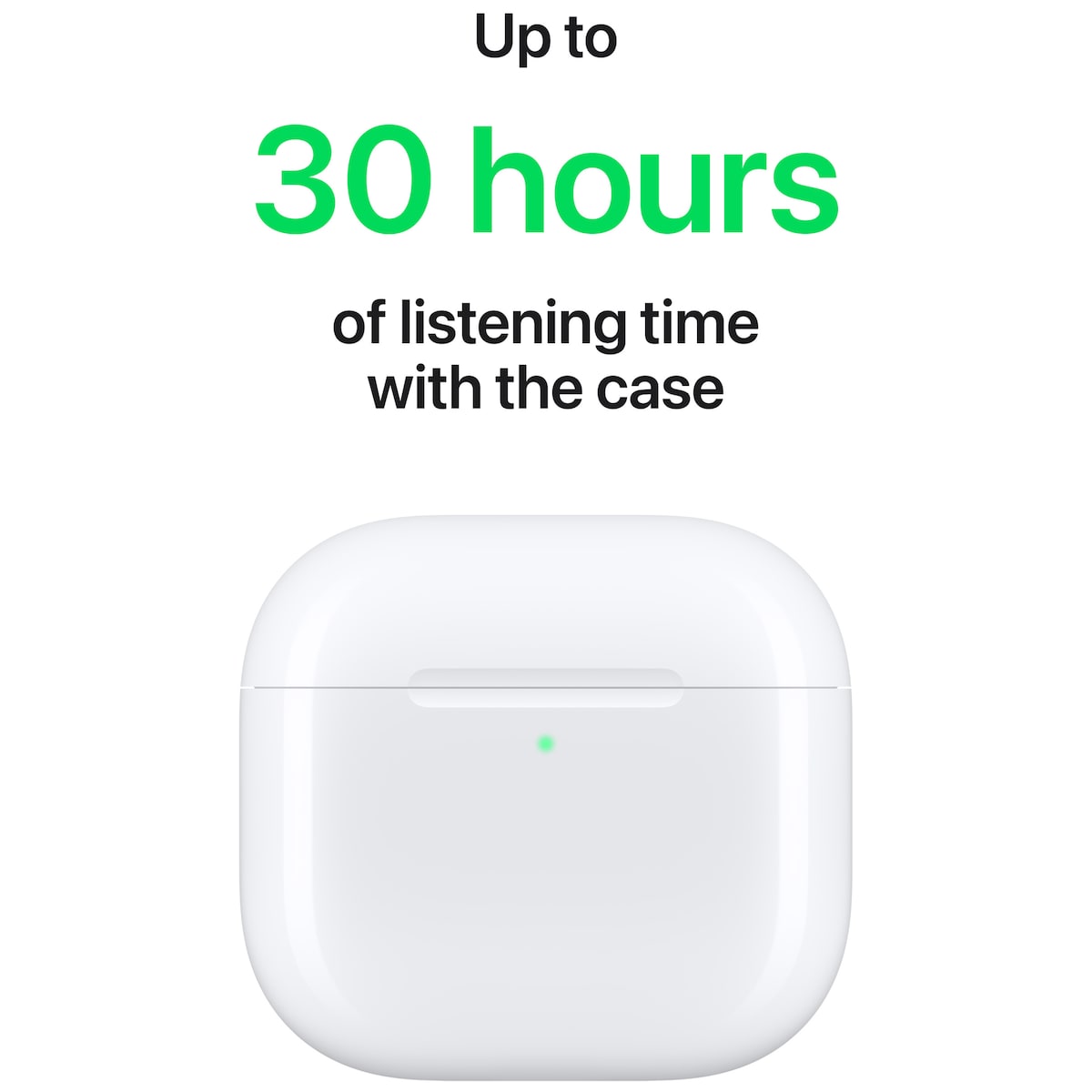 AirPods 4 med Aktiv støyreduksjon (2024) og trådløst ladeetui (USB-C)