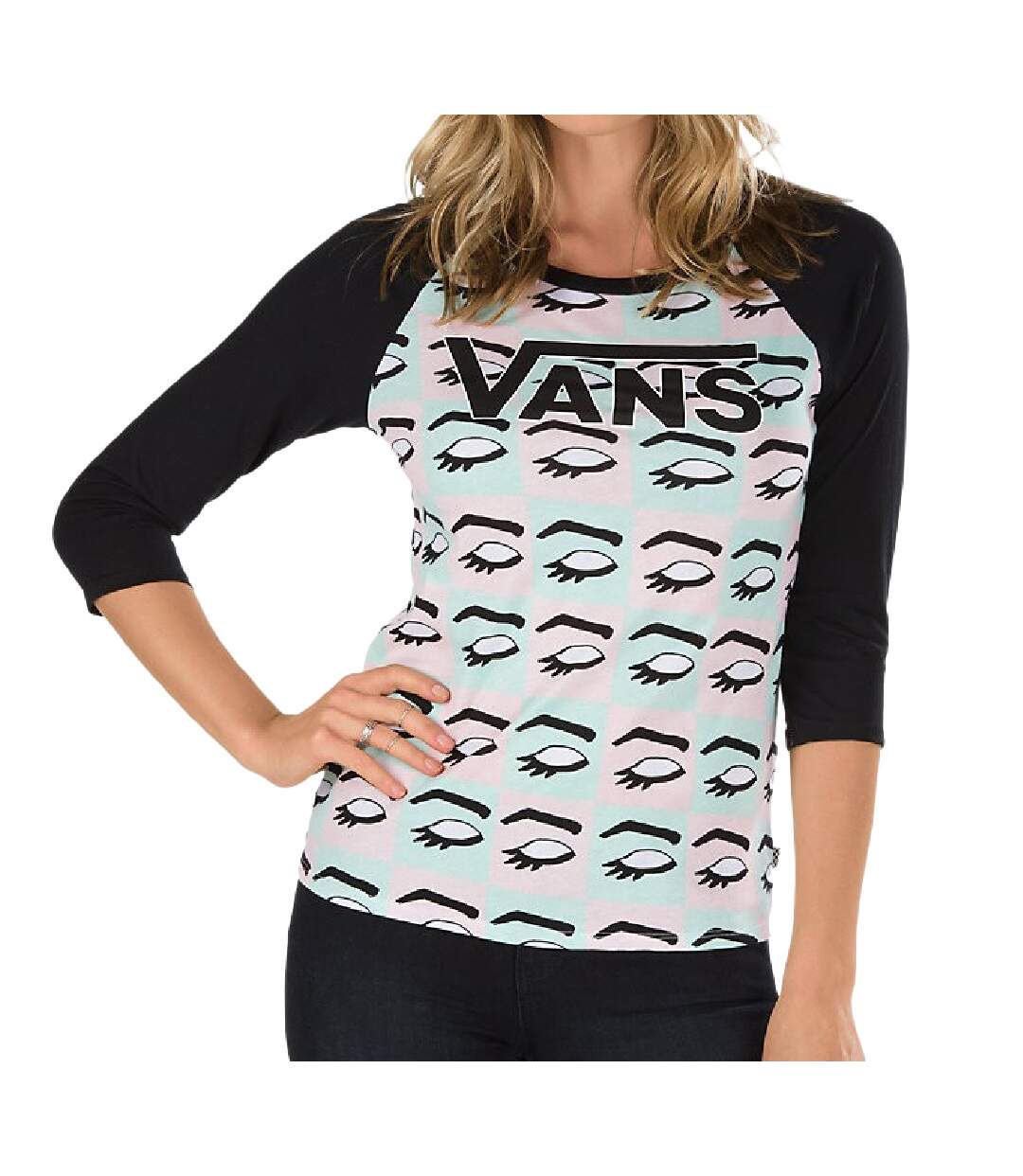 T-shirt Vert/Rose Femme Vans x Kendra Dandy Eye