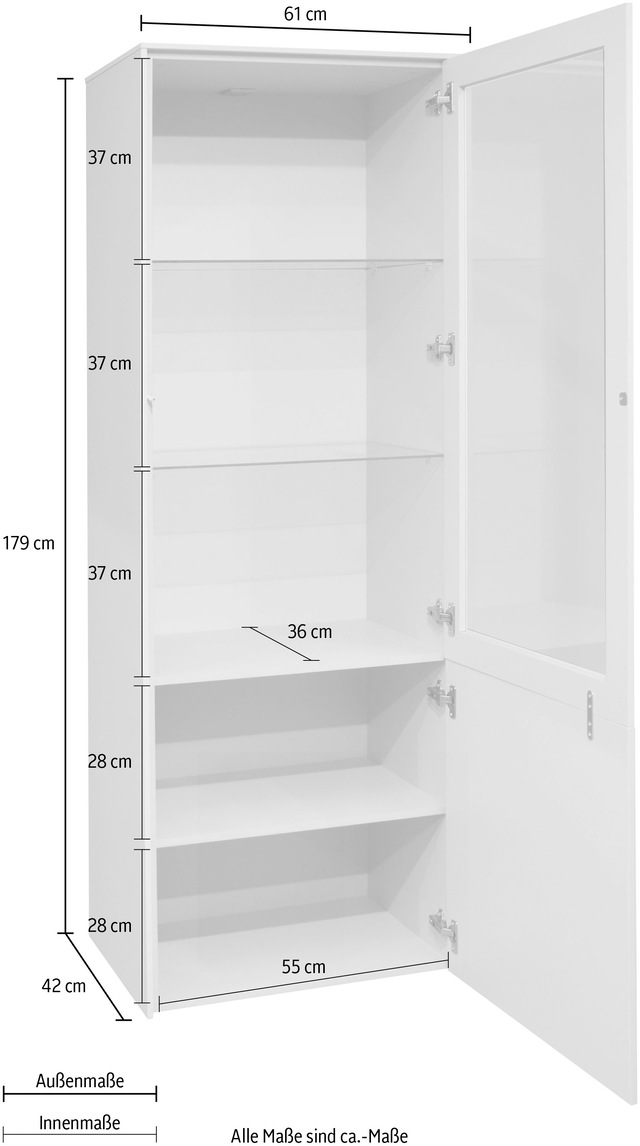 Mäusbacher Standvitrine »Imola TOPSELLER!« OTTOs Choice,  Mäusbacher Vitrine mit Glas- und Holztür