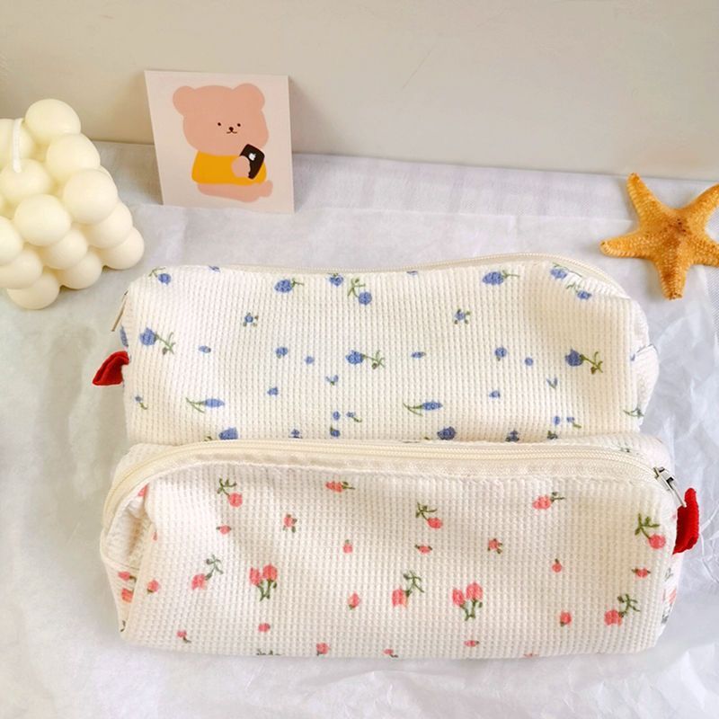 Ikiana - Stoffen etui met bloemenprint