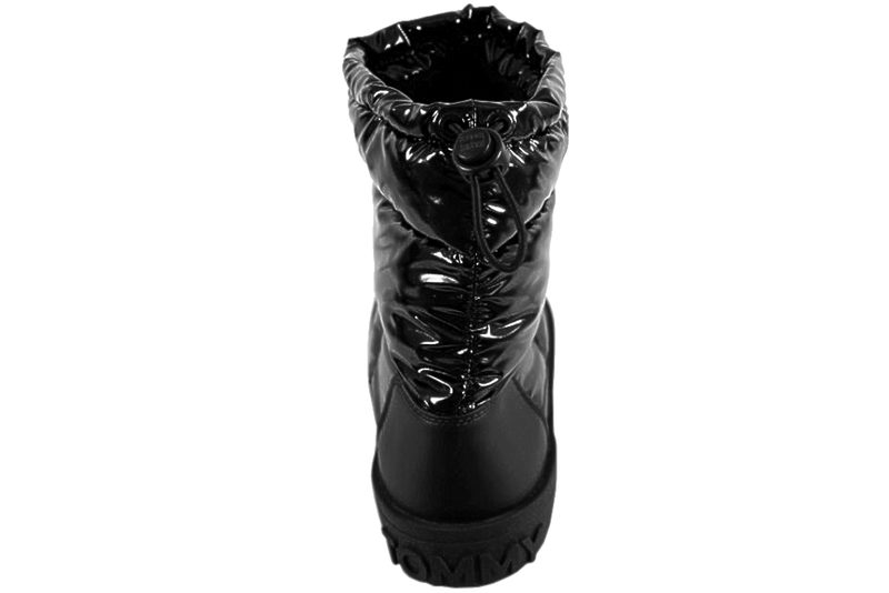TOMMY HILFIGER WINTER BOOT VINTERSTØVLE I SORT TEKSTIL