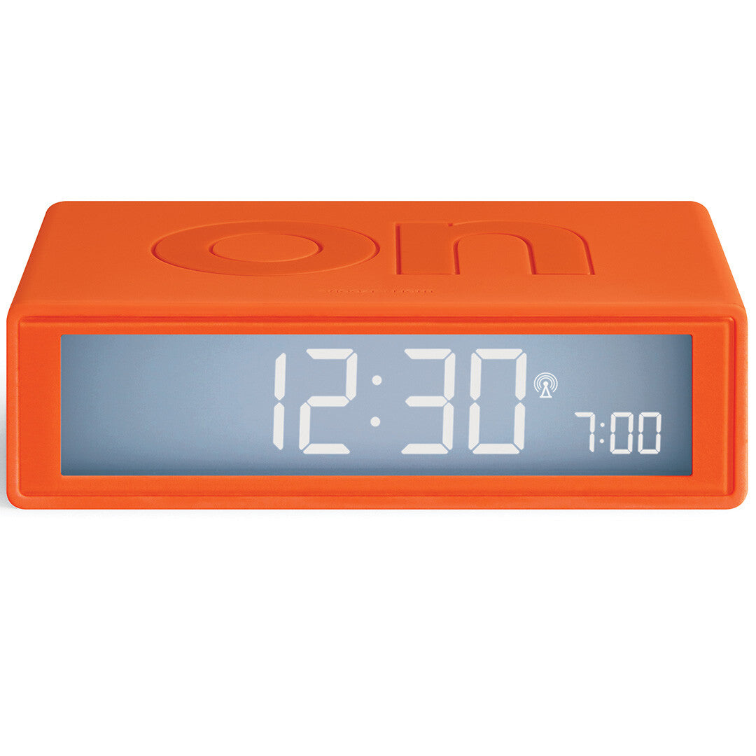 Lexon flip classic digitale wekker - orange