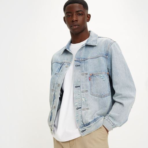 Levi's Trucker Demimjakke, Light Indigo Worn In, XL