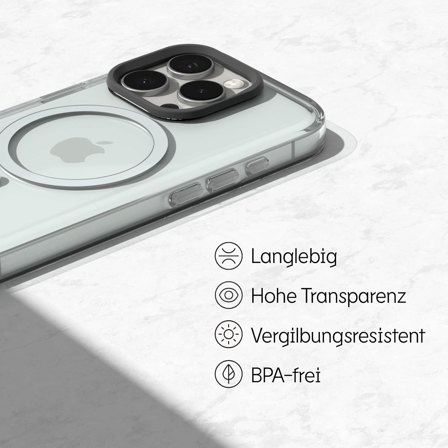 iPhone 16 Pro MagSafe Hardcase Hülle Clear Case (MCA01327O7) - Transparent