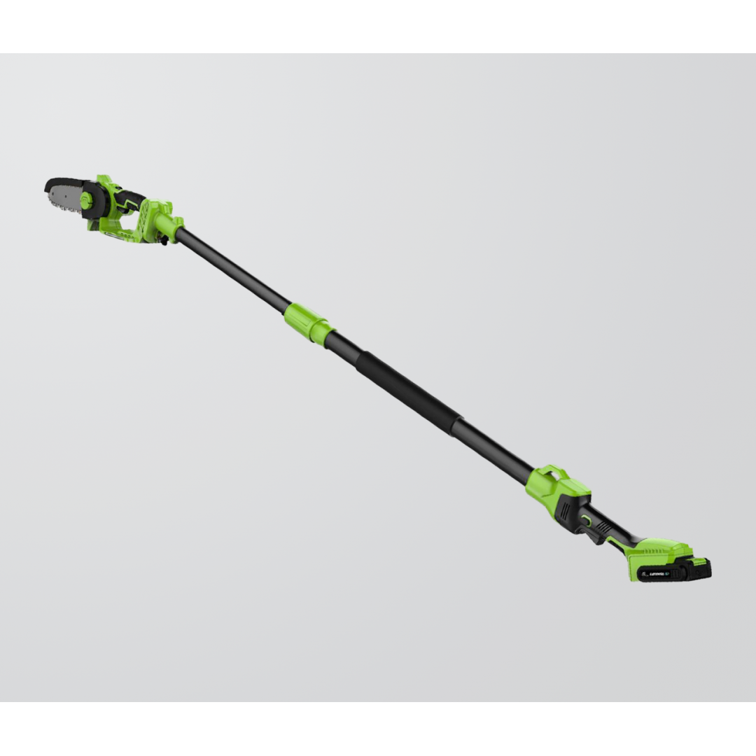 Pack tronçonneuse électrique avec manche télescopique+ rootslayer à main-noir