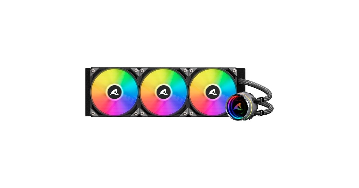 SharkoonS90 RGB waterkoeling  (Zwart, 4-pins PWM fan-connector)