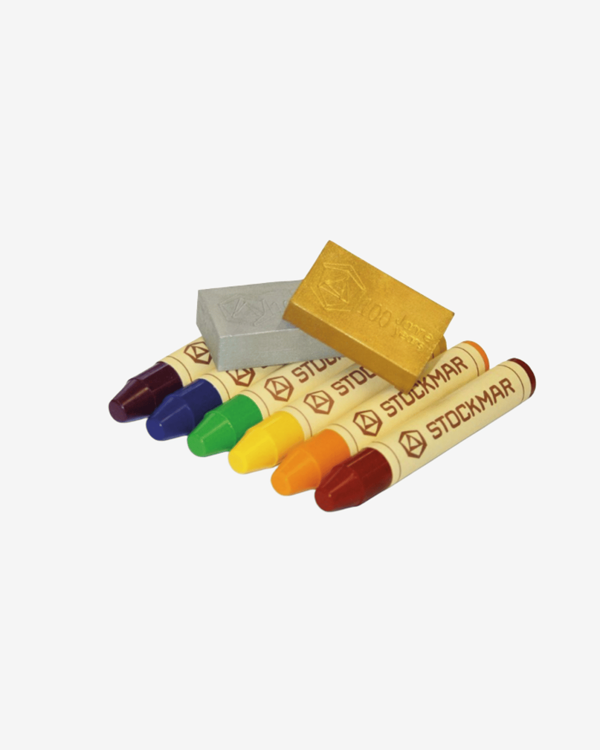 Jubileumssett med 2 Fargeblokker og 6 Fargestifter – Rainbow Edition | Laget med Naturlig Bivoks