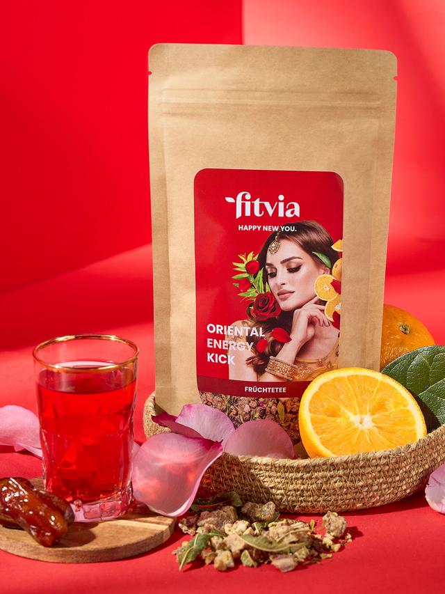 Früchtetee Rosen-Guarana, lose, 100 g