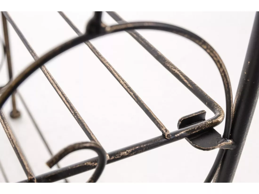 Étagères sur pied - Métal - 45.5 x 24 x 81.5cm - Bronze - Rosa