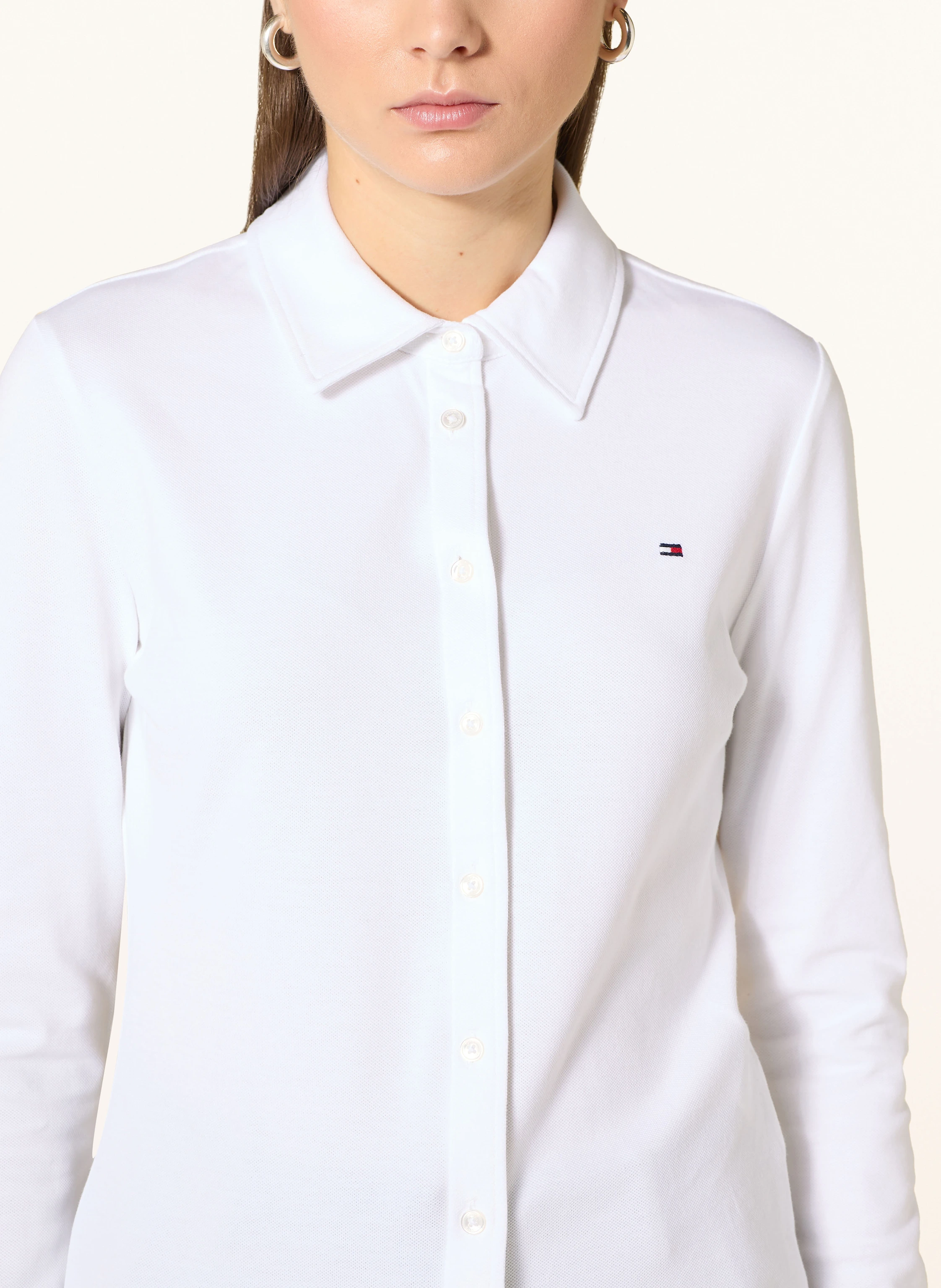 TOMMY HILFIGER Hemdbluse aus Piqué